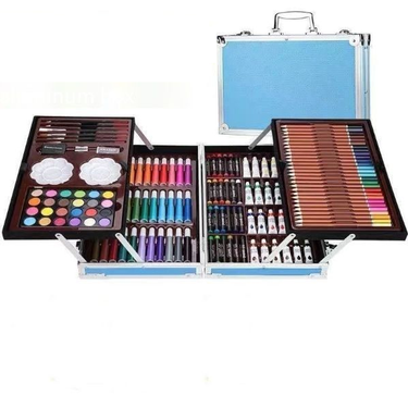 145Pcs Premium Frozen Themed Kids Painting Kit Briefcase